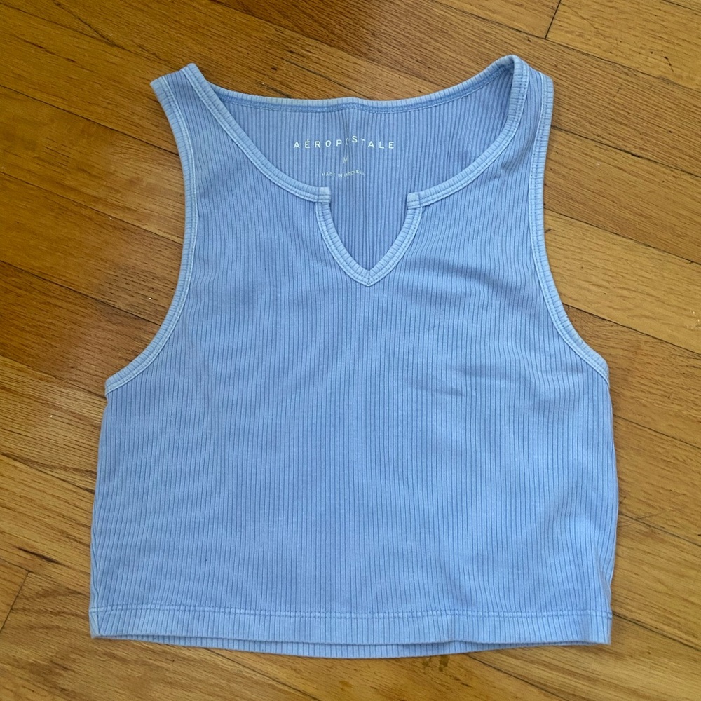 Aeropostale Light Blue Crop Top